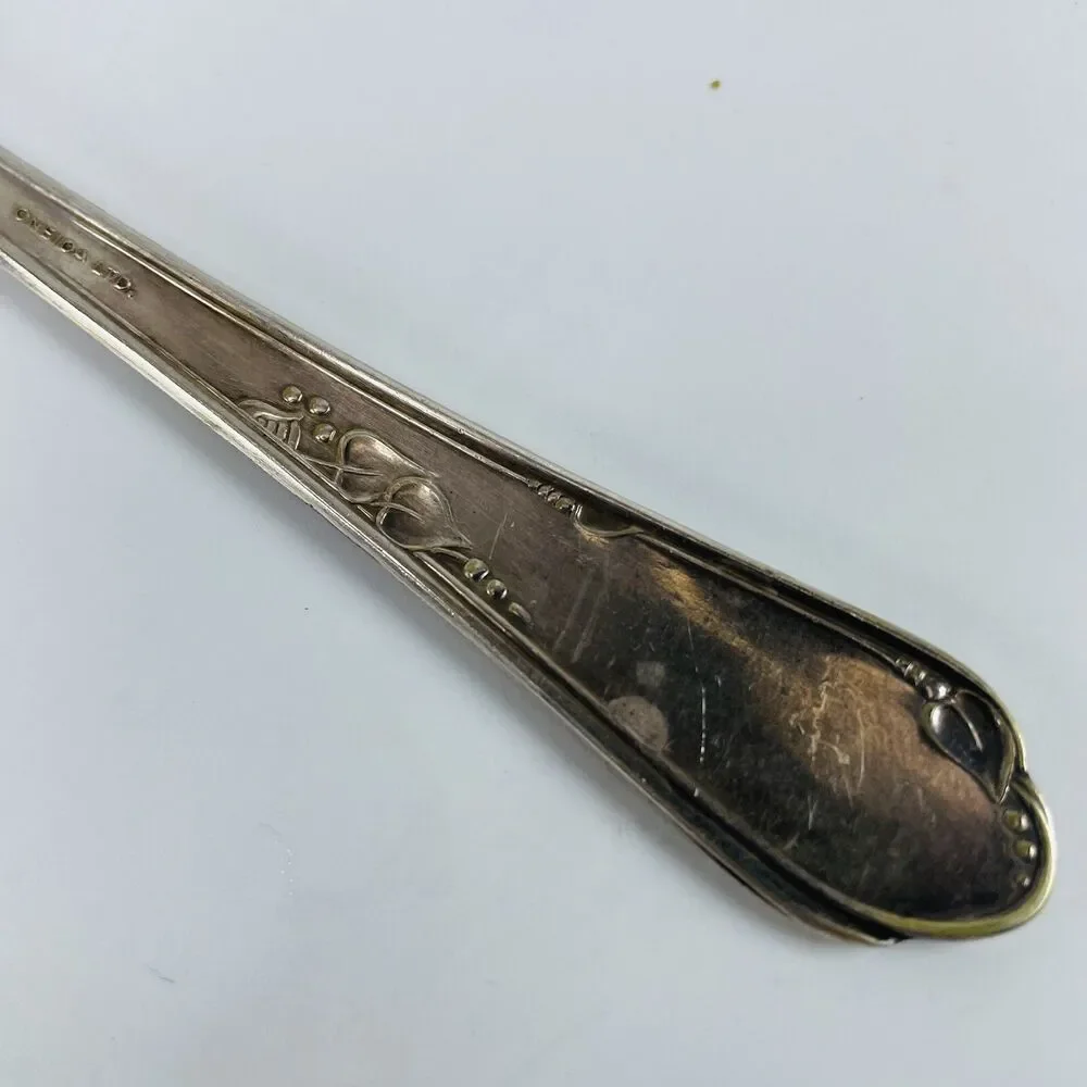Meadowbrook Heather Dessert Pie Server WM A Rogers Oneida SilverPlate VTG